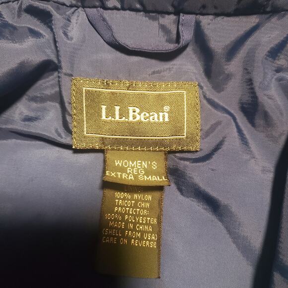 Vintage L.L. Bean Size XS/S/M Blue Jacket Gore-tex Hiking Outdoor Nylon Light - Picture 11 of 14